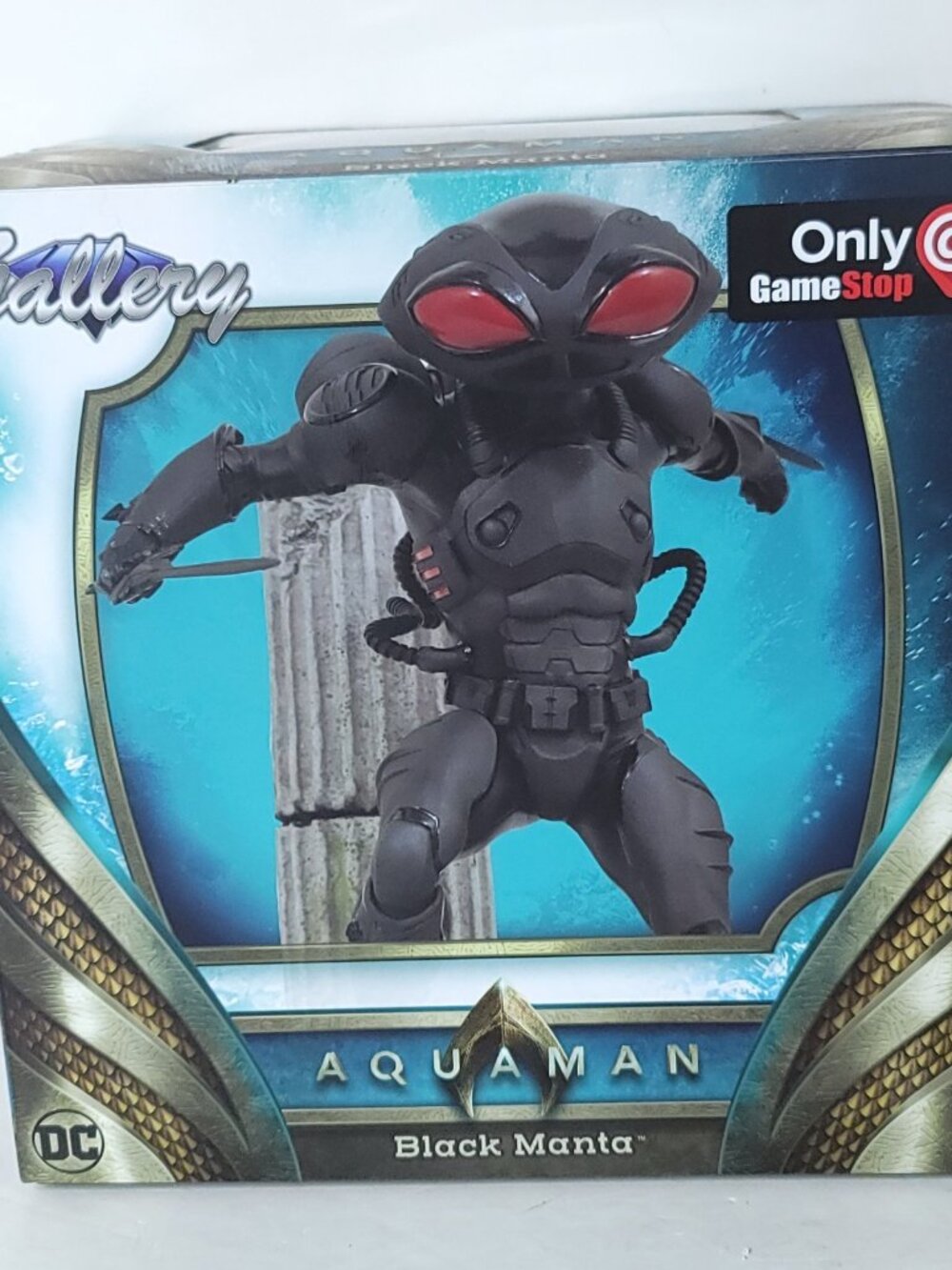 Aquaman Black Manta Figure Dc Comics Statue New Justice League GameStop Gallery
